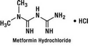 Metformin HCl - Structural Formula Illustration